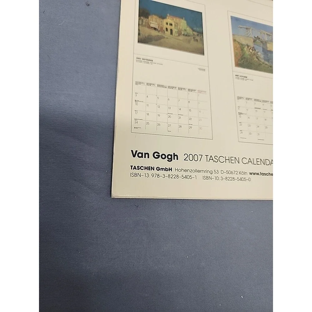 Taschen Calendar 2007 Van Gogh Made In Germany EUC From Amsterdam